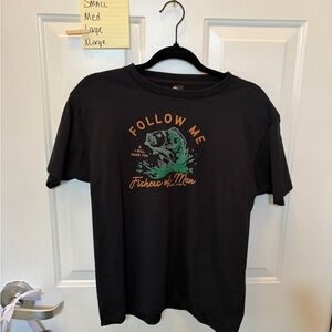 Gildan Black 'Follow Me' Graphic Tee